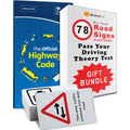 UK Driving Theory Test Kit: The Official Highway Code Book 2025 UK + 78 Road Signs Flash Cards. 16th & 17th Birthday Gifts for Girls & Boys