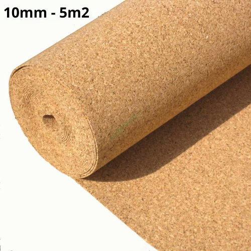Cork Roll 10mm (5mÂ²) - Premium Floor Underlay | Superior Quality, Thermal Insulation, Sound Dampening, Eco-Friendly Cork