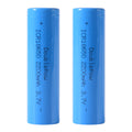 2PCS 18650 Rechargeable Li-ion Battery 3.7V 2200mAh Lithium Cells Flat Top BC874