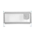 (Gray) 180CM Bed Safety Guards Child Toddler Bed Rail