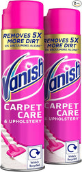 Vanish Oxi Action Upholstery & Carpet Cleaner, Stain Remover Foam for Large Area Cleaning, 600ml | Spring Flowers Fragrance | Cleans and Freshens your Carpet | Pack of 2