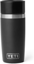YETI Rambler 12 oz (355 ml) Travel Bottle with 100% Leakproof Hotshot Commuter Cap, Vacuum Insulated Stainless Steel Coffee Flask for Travel & Commute, Black