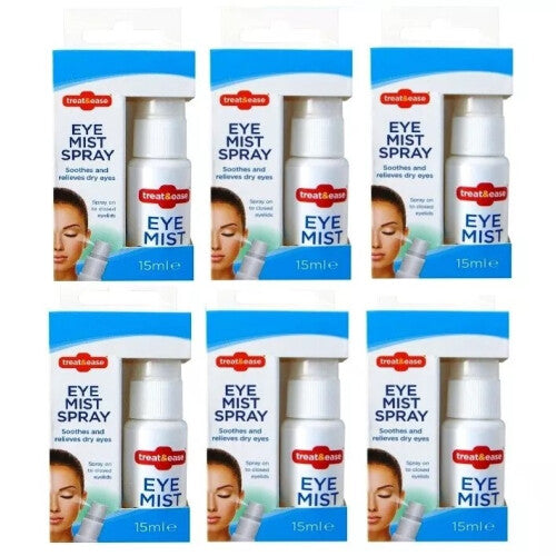 (Pack X 6) Dry Eye Mist Spray 15ml Hydrating Soothing Eyelids