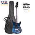 Lightning Style GST-E Electric Guitar with Amp Wire Strap Bag Plectrums