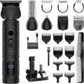 Surker Beard Trimmer for Men, 7 in 1 Professional Grooming Kit ，T-Blade Trimmer, Electric Shaver, Nose & Body Trimmer, Hair Clipper, Cordless, USB Rechargeable with LED Display, Black