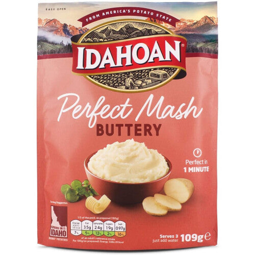 Idahoan Buttery Potato Mash, Pack of 12
