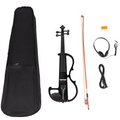 Beginner 4/4 Electric Violin Ebony Silent Introductory Set