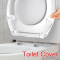 Luxury Toilet Seat Oval Heavy Duty White Soft Release Hinges WC