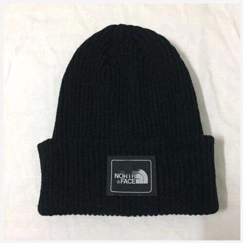 (Black) Cuff Beanie Plain Knit Hat Winter Solid Cap Slouchy Skull Ski Warm Men Woman