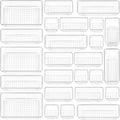Vtopmart 25 Pack Drawer Organiser, 4-Size Makeup Organizer Trays for Vanity, Bathroom, Desk, Office, Bedroom