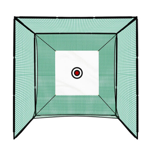 Golf Driving Practice Cage 10ft 3m High Impact Hitting Net Artificial Grass Mat