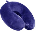 Travel Pillow - Memory Foam Neck Pillow Support Pillow,Luxury Compact & Lightweight Quick Pack for Camping,Sleeping Rest Cushion (Navy)