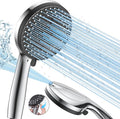 VOXON High Pressure Shower Head with 10 Modes, Large Powerful Flow Handheld Showerhead, Built-in Power Wash to Clean Tub, Tile & Pets, for Low Water Pressure