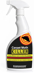Carpet Moth Killer Spray 500ml - Safe Moths Killer, Gentle Moths Repellent for Home, Rooms, Non-Staining Carpet Beetle Spray, Moth Repellent for Wardrobes, Prevention for 3 Months