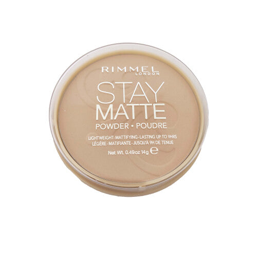 Rimmel London Stay Matte Pressed Powder, 005 Silky Beige, 14 g