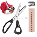 Zig Zag Sewing Scissor Dressmaking Handicraft Fabric Pinking Shears