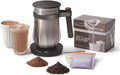 Hotel Chocolat - The Velvetiser System - in-Home Hot & Cold Drinking Chocolate Machine - Barista-Grade Drinking Chocolate Maker - Pewter Edition - Ideal for Gifts