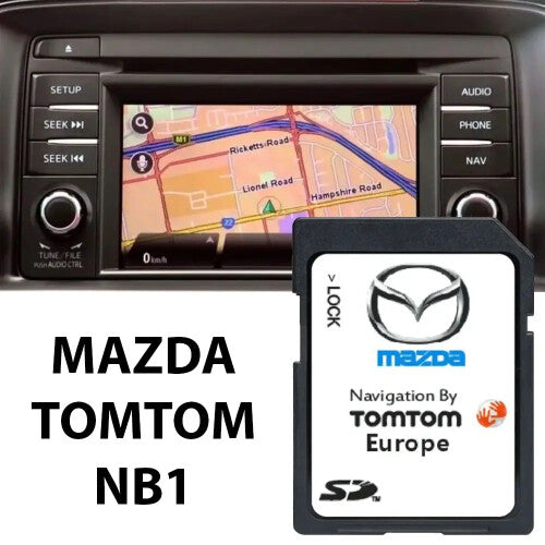 (MODELS 2012-2015 - ONLY WITH THIS TYPE OF SCREEN) Latest maps for Mazda 2,3,6,MX5, CX3,CX5,CX9,CX80