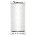 Gutermann Sew-All Polyester Thread, White, 250 m - All-Purpose Sewing Thread