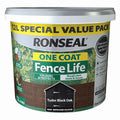 Ronseal One Coat Fence Life Tudor Black Oak 12L