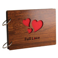 DIY Photo Album Wood Cover Scrapbook 8 X 6 inches Full Love