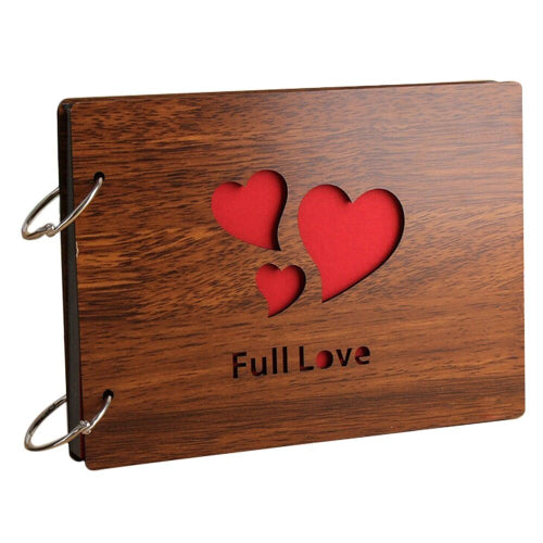 DIY Photo Album Wood Cover Scrapbook 8 X 6 inches Full Love