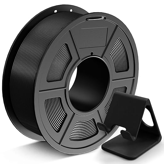 JAYO PLA 3D Printer Filament 1.1KG Black, PLA Filament 1.75mm, Dimensional Accuracy +/- 0.02mm, Neatly Wound Filament, Fits Most FDM Printer.