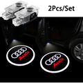 2Pcs Car Door Wireless Welcome Light LED HD Projector Lamp Decoration For Audi Sline A1 A3 Q5 A4 B8 B7 A5 A6 C7 A7 A8 B9 B6 C6 Q2 Q3 A