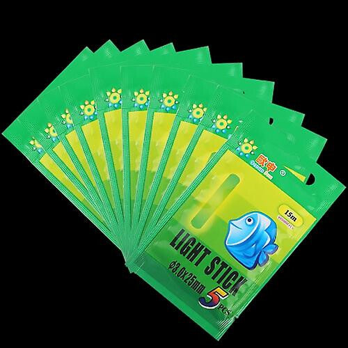(3.0 x 25mm) 10 Packs Ocean Sun Luminous Float Night Fishing Light Stick