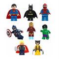 8Pcs Marvel Avengers Super Hero Comic Mini Figures Dc Minifigure Gift Fits