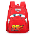 (Red) Lightning Mcqueen The Cars Kids Cartoon Backpacks School Bag Gifts