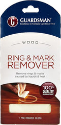 Guardsman Wood Ring and Water Mark Remover Cloth - 1 Pack - Clean & Remove Marks from Wooden Surface | Removes Marks Caused by Liquid, Moisture and Heat from Wooden Furniture, Surfaces & Flooring