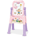(Pink & purple) The Magic Toy Shop - Kids Folding Double-Sided Magnetic Easel