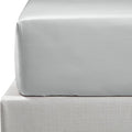 NTBAY 500 Thread Count Egyptian Cotton Double Fitted Sheet, Super Soft Cozy and Breathable Deep 12" / 30cm Fitted Bed Sheet, Light Grey