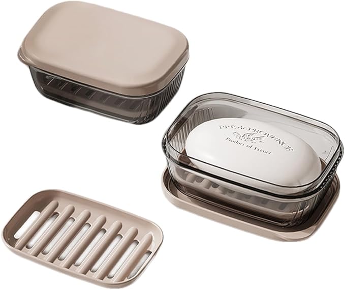 Travel Soap Case,Soap Holder,Soap Box with Lid Portable Soap Case,Sealed With Cover, Waterproof and Moisture-Proof for Traveling, Camping, Outdoor, Gym, Bathroom