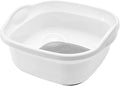 Addis 517763 Premium Soft Touch 8.5 litre Washing Up Bowl, White/Grey, 31.5 x 34 x 15.5 cm