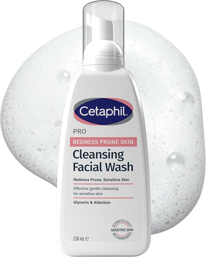 Cetaphil Face Wash, 236ml, PRO Cleansing Facial Wash, For Sensitive & Redness Prone Skin,packaging may vary
