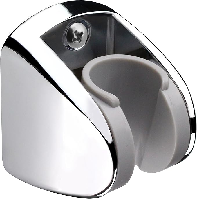 HOMEWELL On Wall Mount Shower Bracket for Handheld Shower Head, Height Adjustable Holder - Large Angle Adjustable to Meet Any Space Bathroom- Chrome