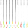 Stainless Steel Straw Brushes, 10-Piece Cleaning Set for Straws and Test Tubes - Nylon Bristles