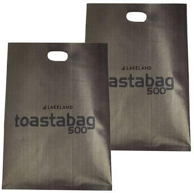 Lakeland Reusable Toastabags - Makes Toasted Sandwiches in a Toaster, Pack of 2