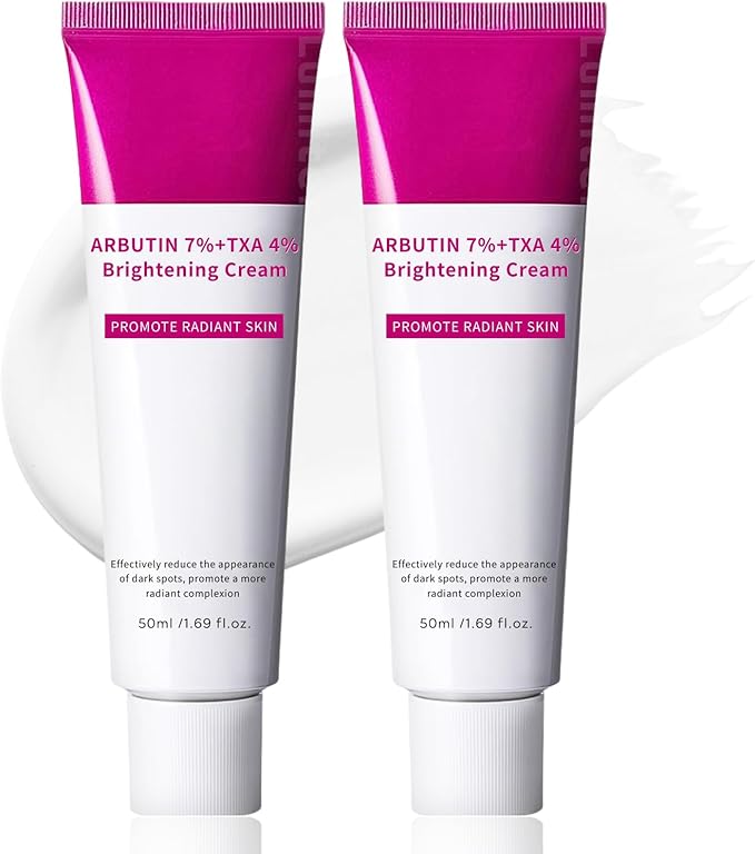 Arbutin 7% + Tranexamic Acid 4% Cream, Dark Spot Remover for Face, Pigmentation Removal Cream for Freckles, Hyperpigmentation, Blemishes, Acne Marks, Korean Moisturiser Face, 50ml