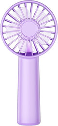 Portable Handheld Fan, Mini Desk Fan 1800mAh, 3 Speeds, Ultra Quite, Up to 8H Long Use Time, Small Personal Cooling Fans Makeup Lash Fan for Women Girls, Lightpurple