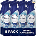 Febreze Air Freshener, Room & Bathroom Spray, Spring Awakening, 185ml x 8 Packs – Odour Fighter