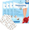 Plantifique Hydrating Foot Mask Socks – 4 Pairs with Shea Butter for Soft Heels, Deep Moisturizing & Repairing Dry, Rough Skin – Korean Skincare & Foot Care Gift