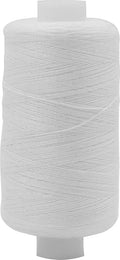 500m Sewing Thread, Strong Multipurpose General Application Thread, for Clothes Attaching Buttons, Repairs, Sewing Machines and Arts and Crafts (1pc White Spool)