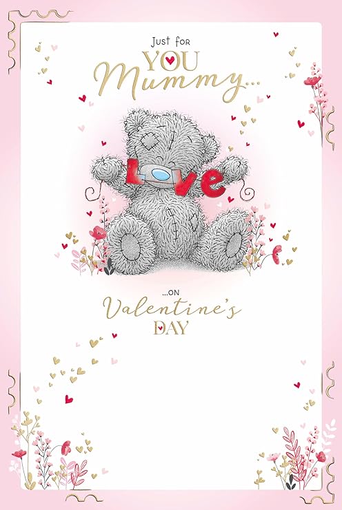 Me to You Tatty Teddy Valentine's Day Card For Mummy 6 x 9" - Official Collection