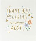 UK Greetings Thank You Card for Him/Her/Friend - Floral Design