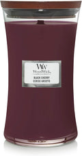 WoodWick Large Hourglass Scented Candle | Black Cherry | with Crackling Wick | Long Burning Candles: up to 130 Hours | Gifts for Women