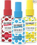 Lu-Mist Toilet Bowl Spray (Pack of 3) 3 x 60ml (Citrus Fresh, Rose Bowl, Coastal Breeze)