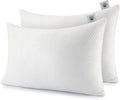 LunaCore® Hybrid Pillow, Microfibre & Shredded Memory Foam Fill, Medium Firm, Hypoallergenic, 2 Pack (50x75cm), Neck & Shoulder Support